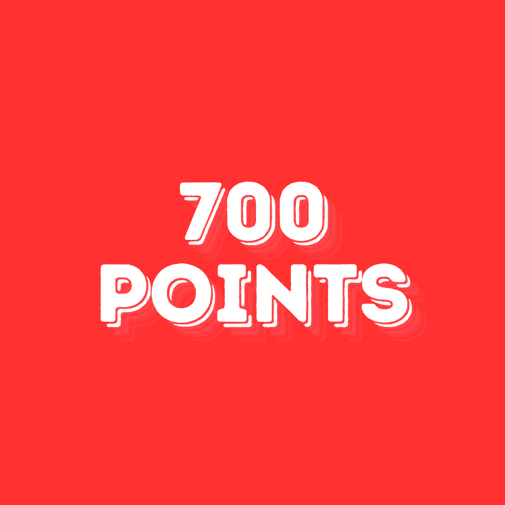700 POINTS FREE PRODUCT